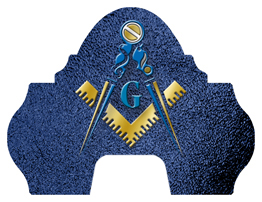 DARAY-L-370-SH-BL Masonic Lodge Shimmer Blue